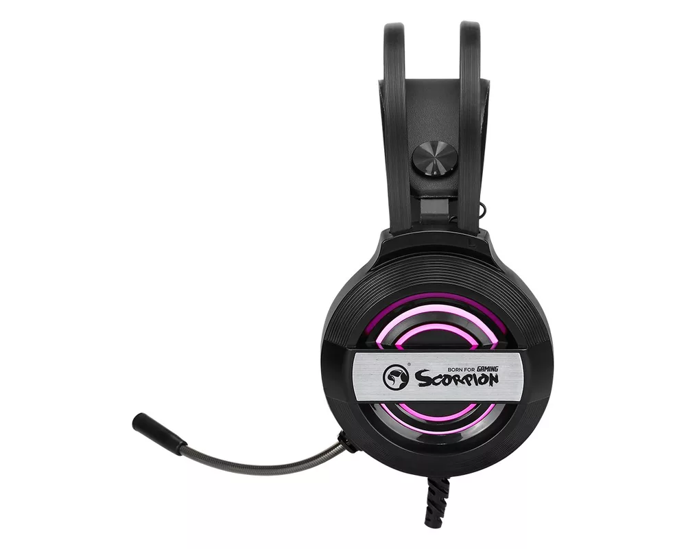 Слушалки Marvo 50mm RGB USB - MARVO-HG8902 2