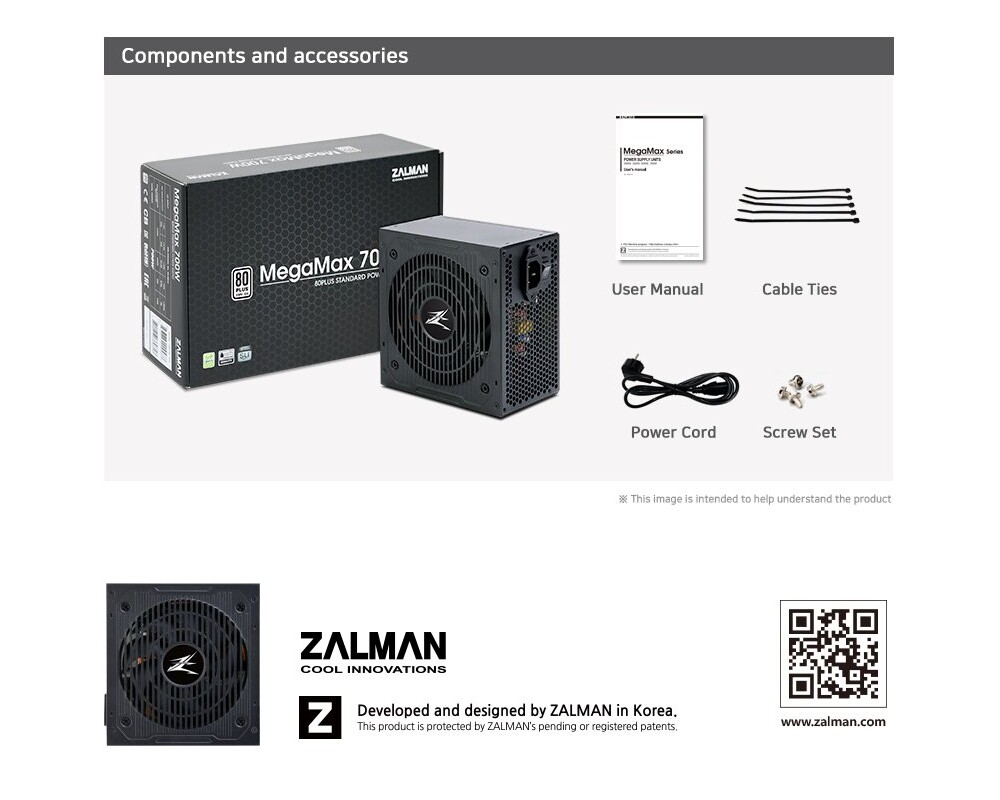 Захранване Zalman MegaMax 700W 80+ ZM700-TXII 7