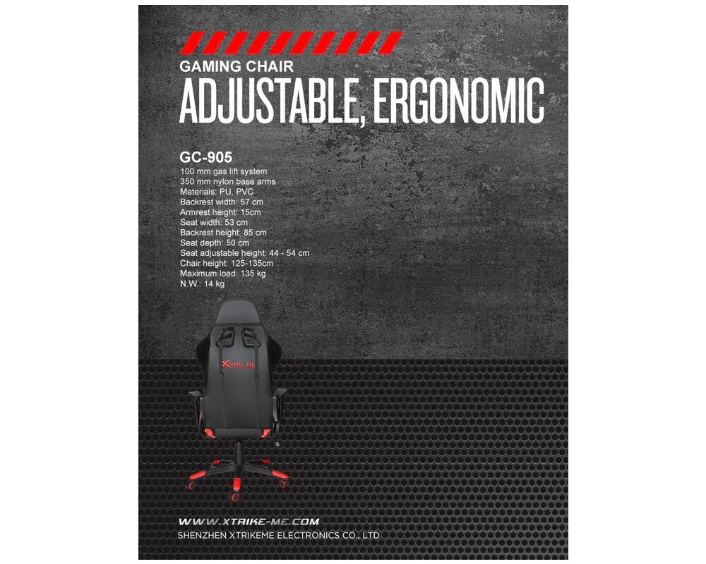 Геймърски стол Xtrike ME GC-905BK 2