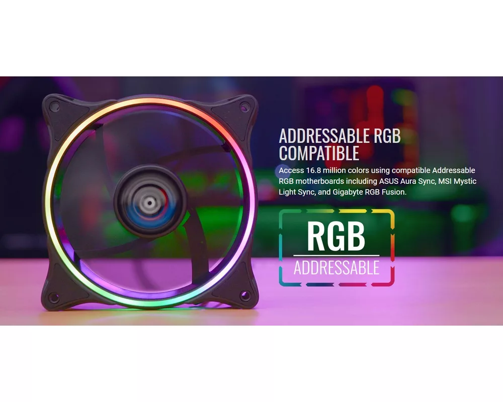 Вентилатор AeroCool 120mm addressable RGB - ECLIPSE... 3