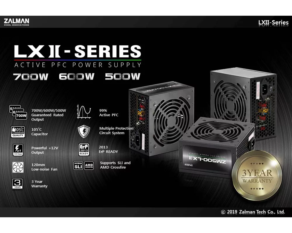 Захранване Zalman 600W APFC ZM600-LXII 9