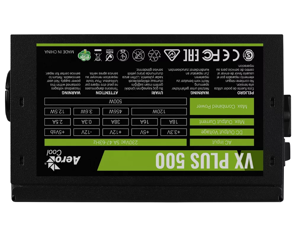 Захранване AeroCool VX PLUS 500W 3