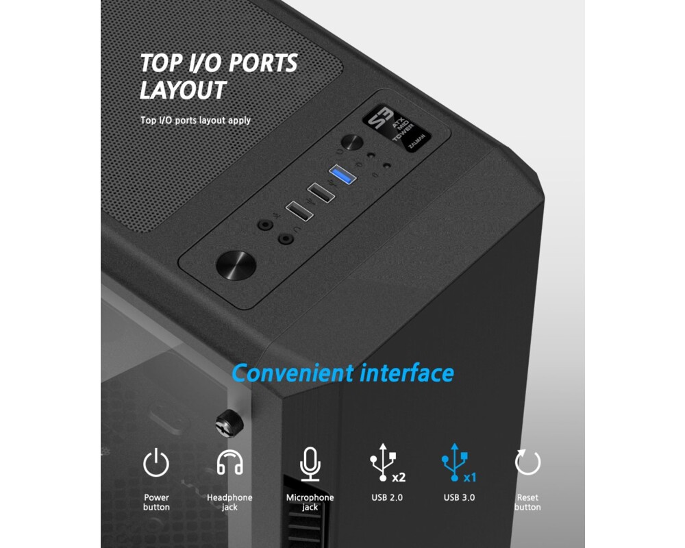 Кутия Zalman ATX - ZM-S3 8