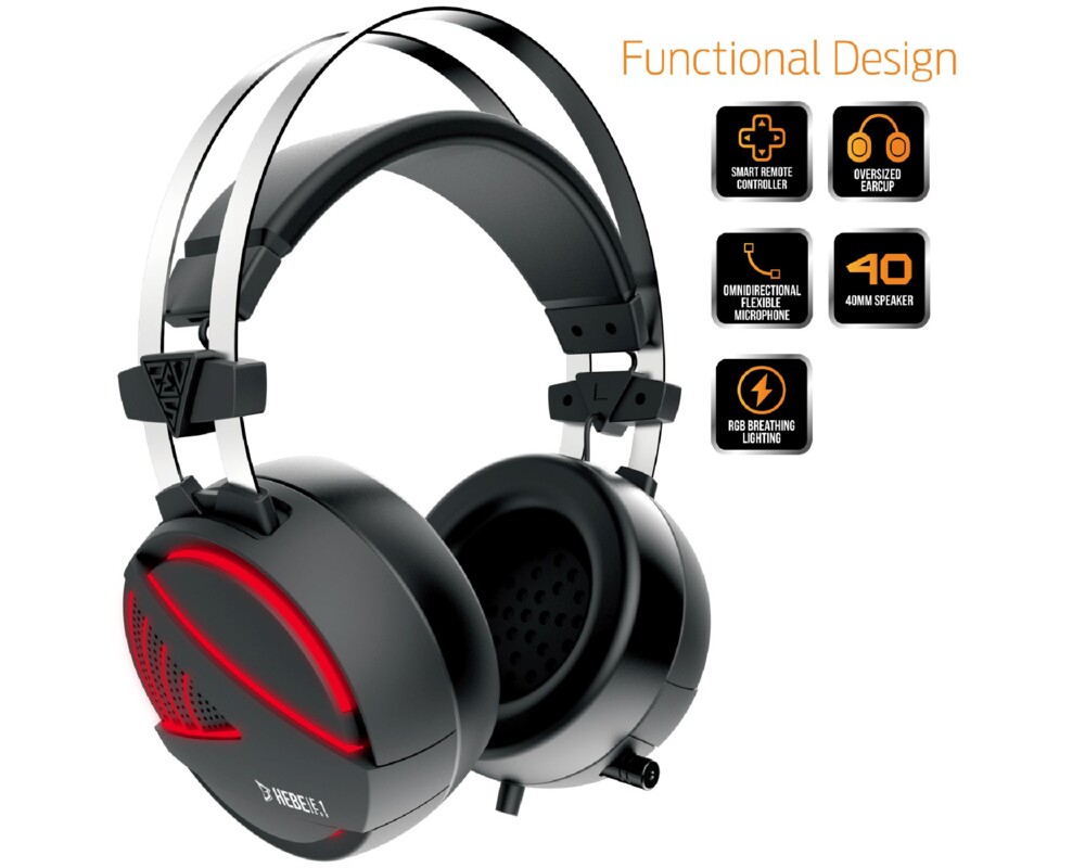 Слушалки Gamdias Gaming Heaphones - HEBE E1 RGB 2