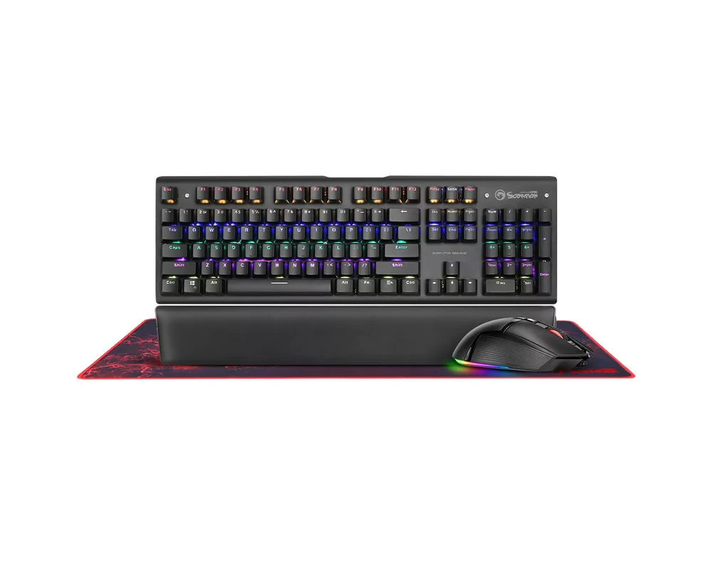 Клавиатура Marvo Геймърски комплект Gaming COMBO CM420 4-in-1 - Mechanical Keyboard 7