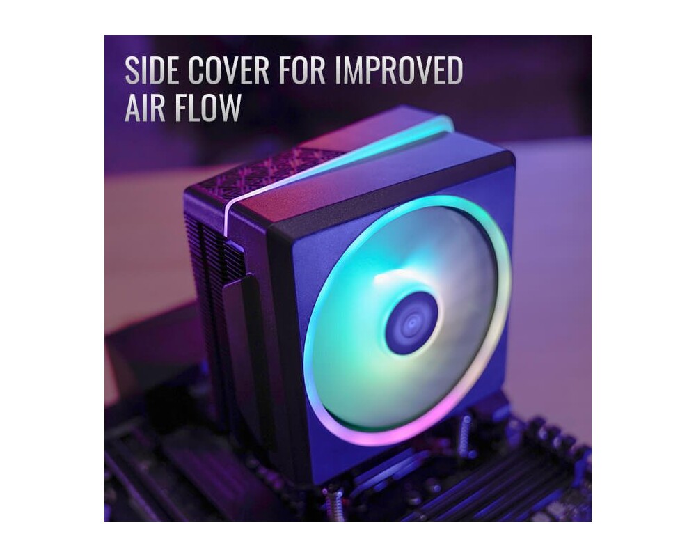 Охладител за процесор AeroCool - Cylon 4F BLACK aRGB PWM - ACT... 5