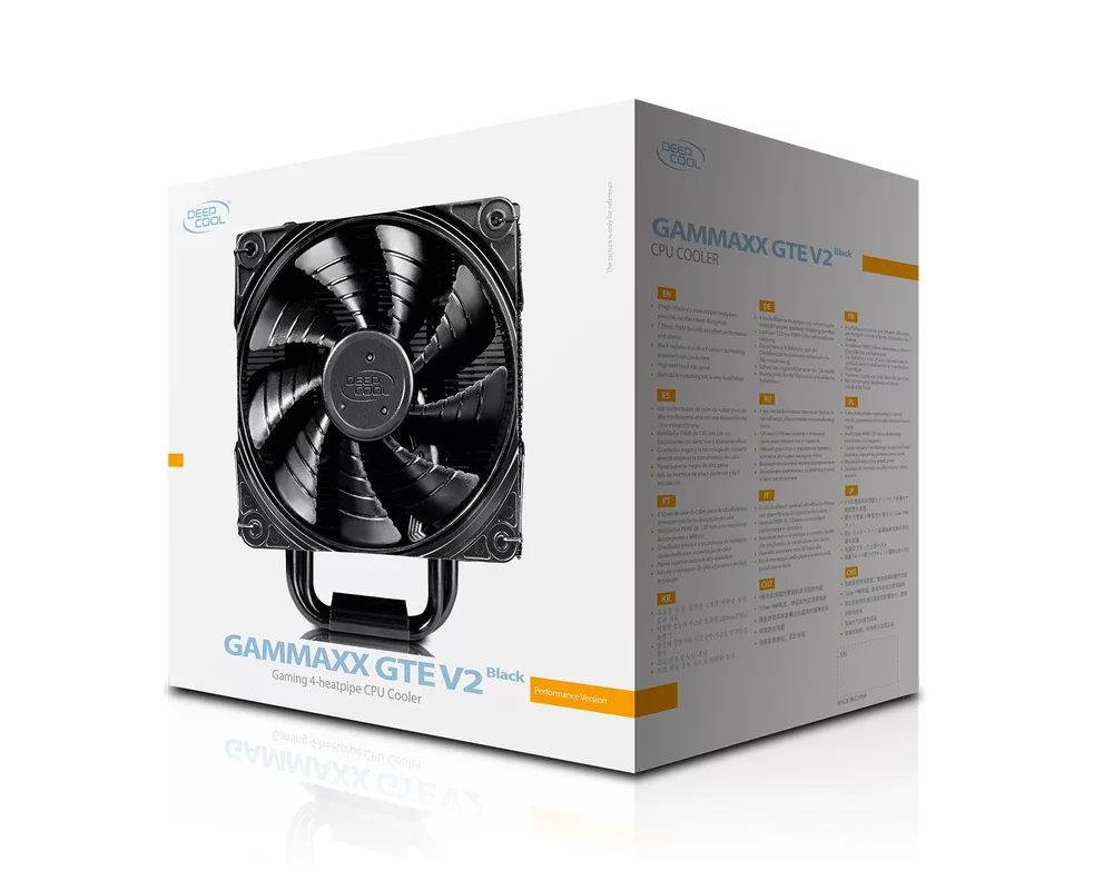Охладител за процесор DeepCool GAMMAXX GTE V2 BLACK - LGA1200/... 17