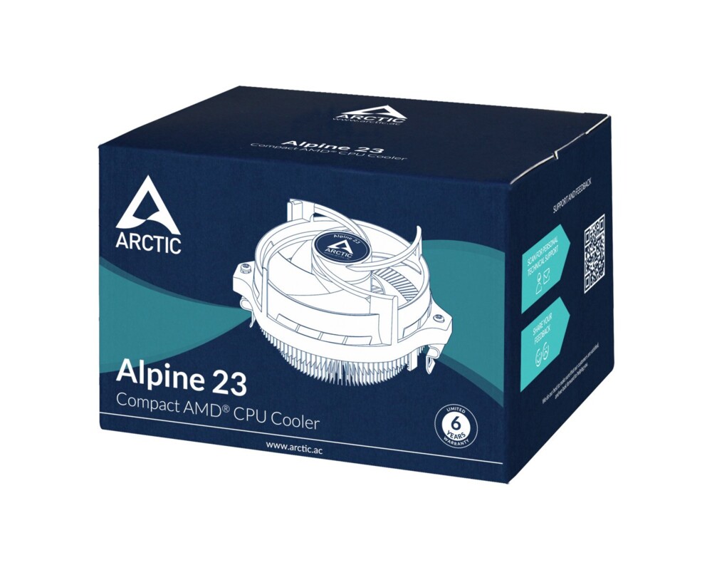 Охладител за процесор Arctic Alpine 23, AM4 12