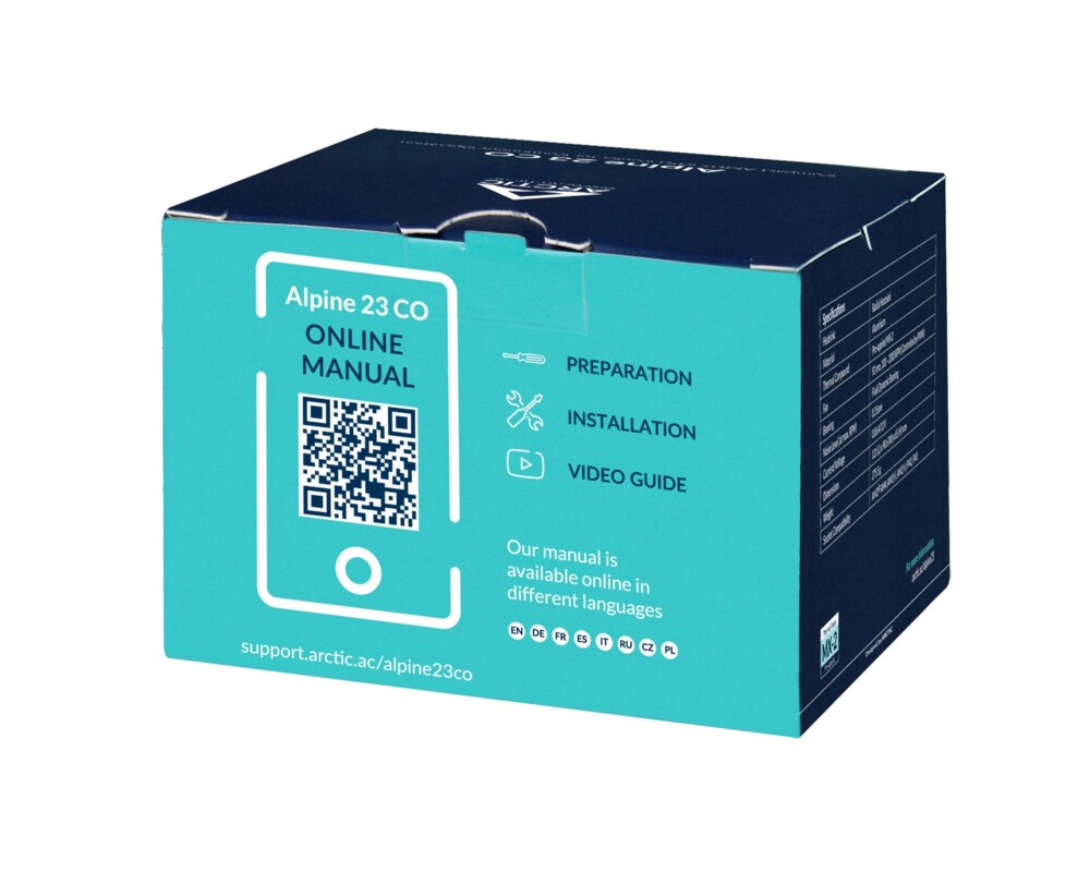 Охладител за процесор Arctic Alpine 23 CO, AM4 14