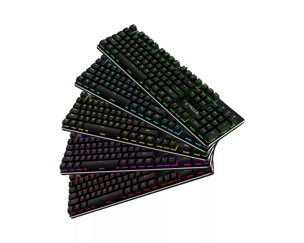 Клавиатура Gamdias Геймърски комплект Gaming COMBO Mechanical HERMES E1B 4-in-1 - Keyboard 11