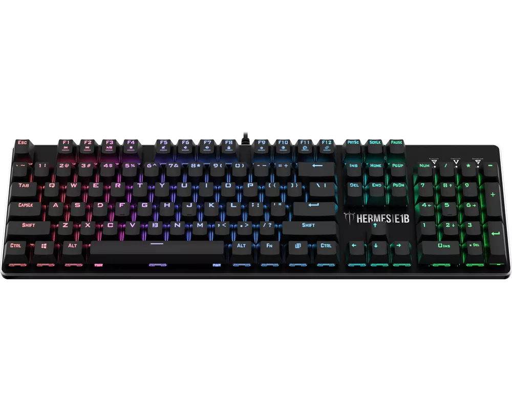 Клавиатура Gamdias Геймърски комплект Gaming COMBO Mechanical HERMES E1B 4-in-1 - Keyboard 10