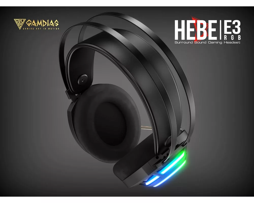 Слушалки Gamdias Gaming Heaphones - HEBE E3 RGB -... 11