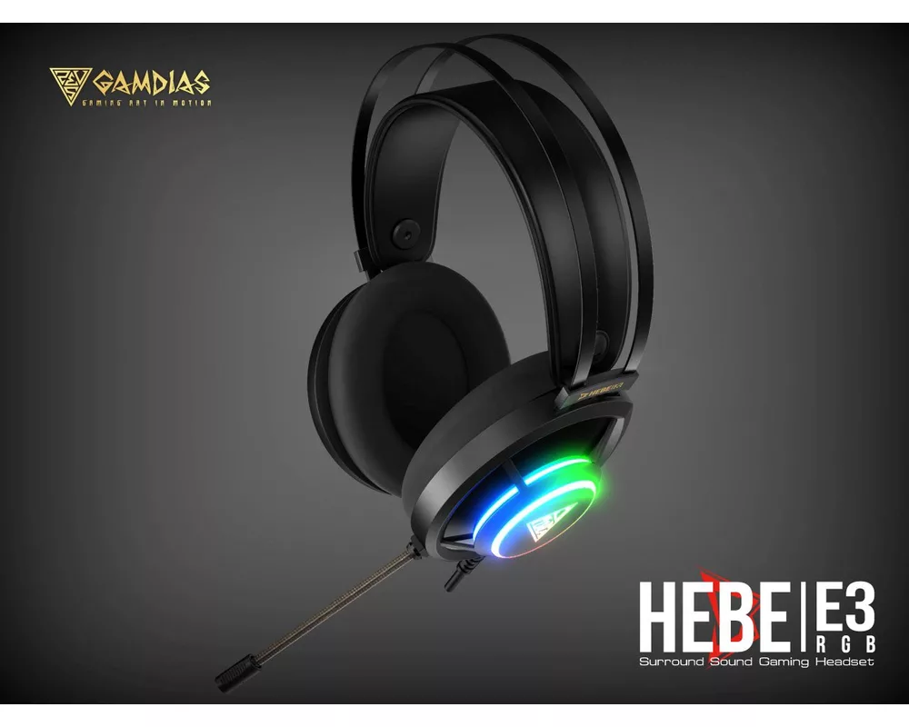 Слушалки Gamdias Gaming Heaphones - HEBE E3 RGB -... 16