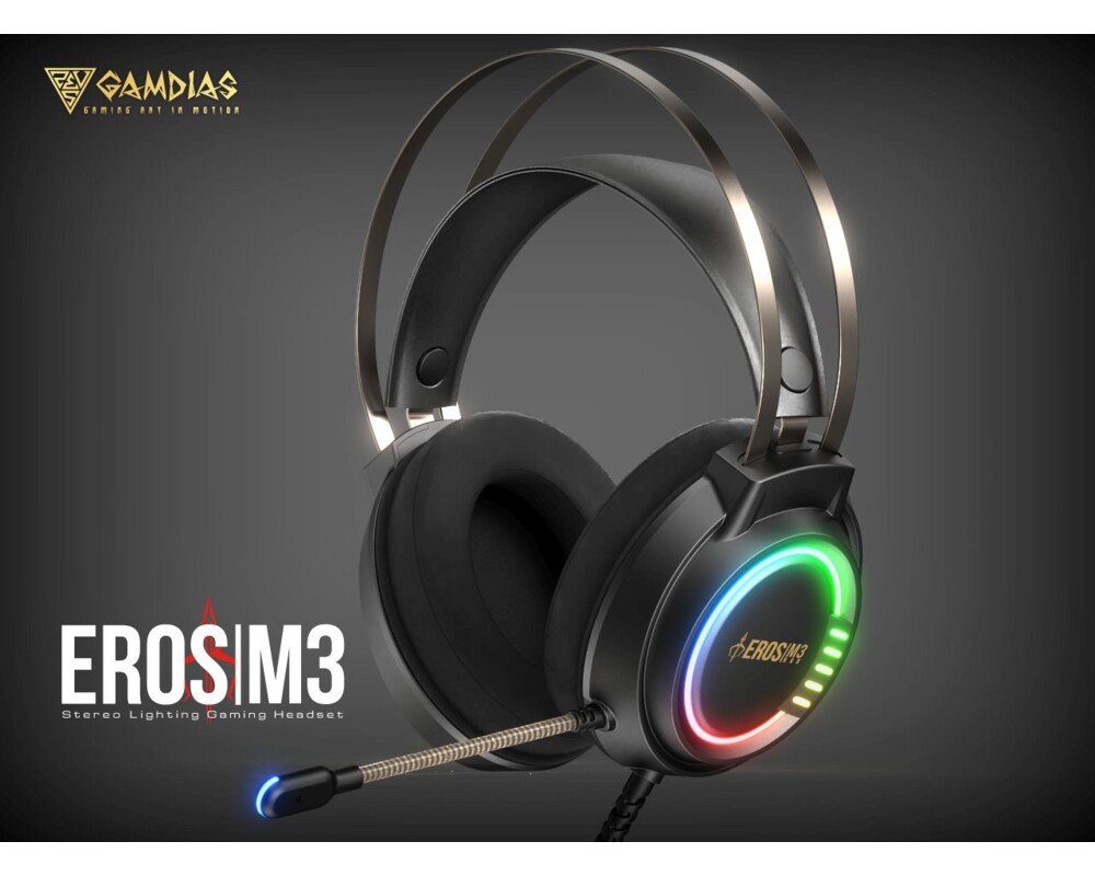Слушалки Gamdias Gaming Heaphones - EROS M3 RGB U... 7