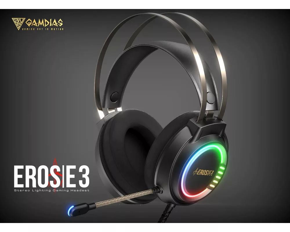 Слушалки Gamdias Gaming Heaphones - EROS E3 RGB -... 6