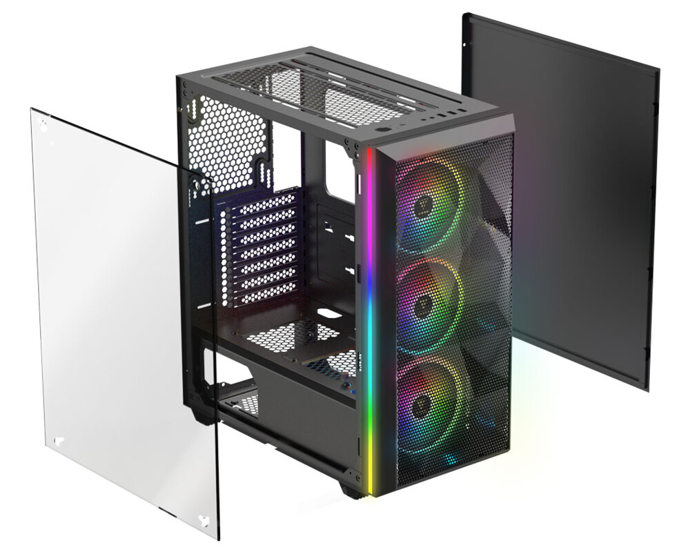 Кутия Gamdias ATX - ATHENA M2 RGB 3