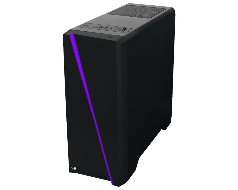Кутия AeroCool Cylon RGB ATX Mid Tower, Черна 11