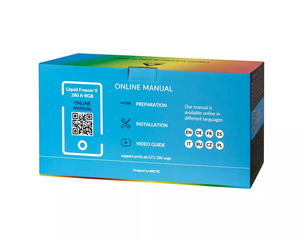 Охладител за процесор Arctic Freezer II A-RGB (280mm), водно охлаждане 14