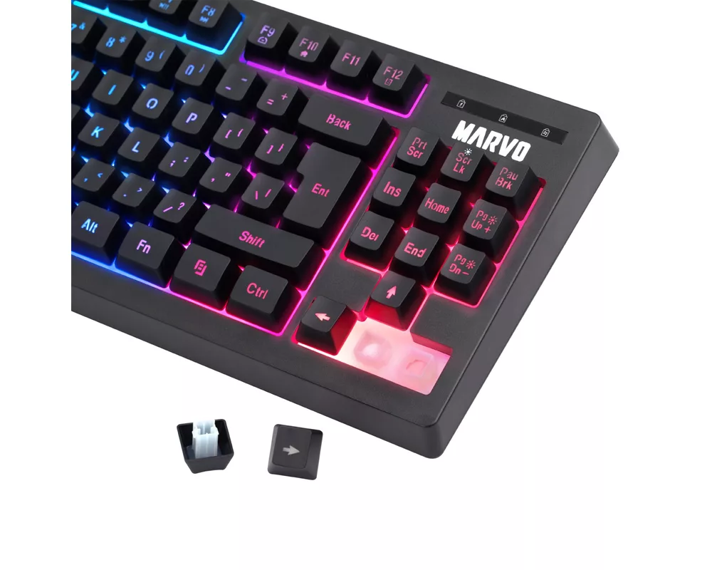 Клавиатура Marvo K607 Gaming TKL Rainbow backlit 3