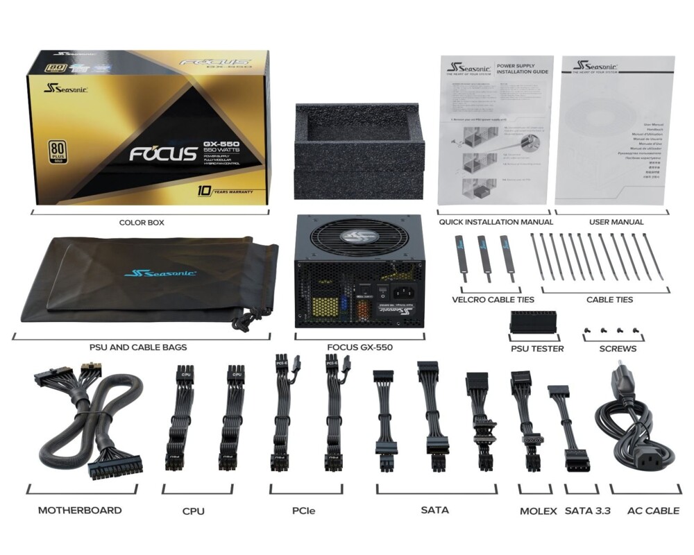 Захранване Seasonic 550W Gold 2