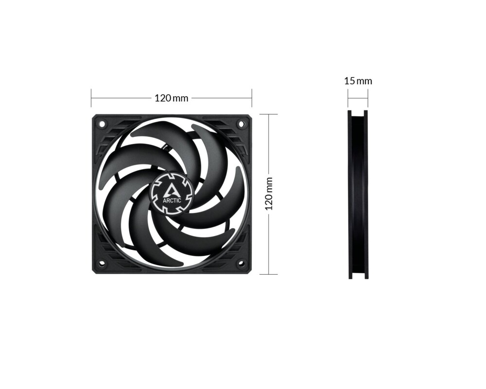 Вентилатор Arctic управляем 120x120x15mm - P12 SLIM... 7