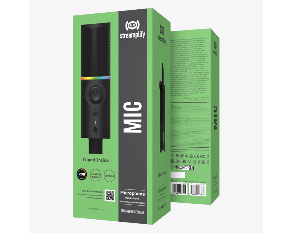 Микрофон Streamplify MIC RGB 19