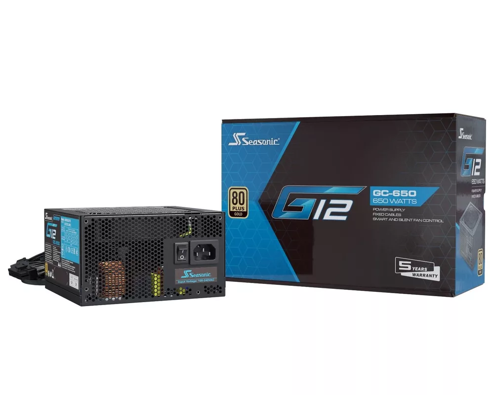 Захранване 650W Seasonic G12 GC-650 80 PLUS Gold 5