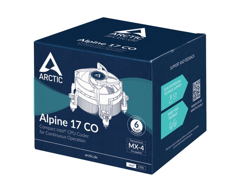 Охладител за процесор Arctic Alpine 17 CO, 1700 14