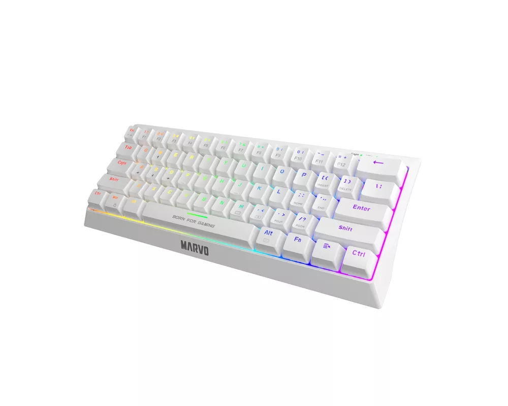 Клавиатура Marvo геймърска клавиатура Gaming Mechanical keyboard 61 keys TKL 2