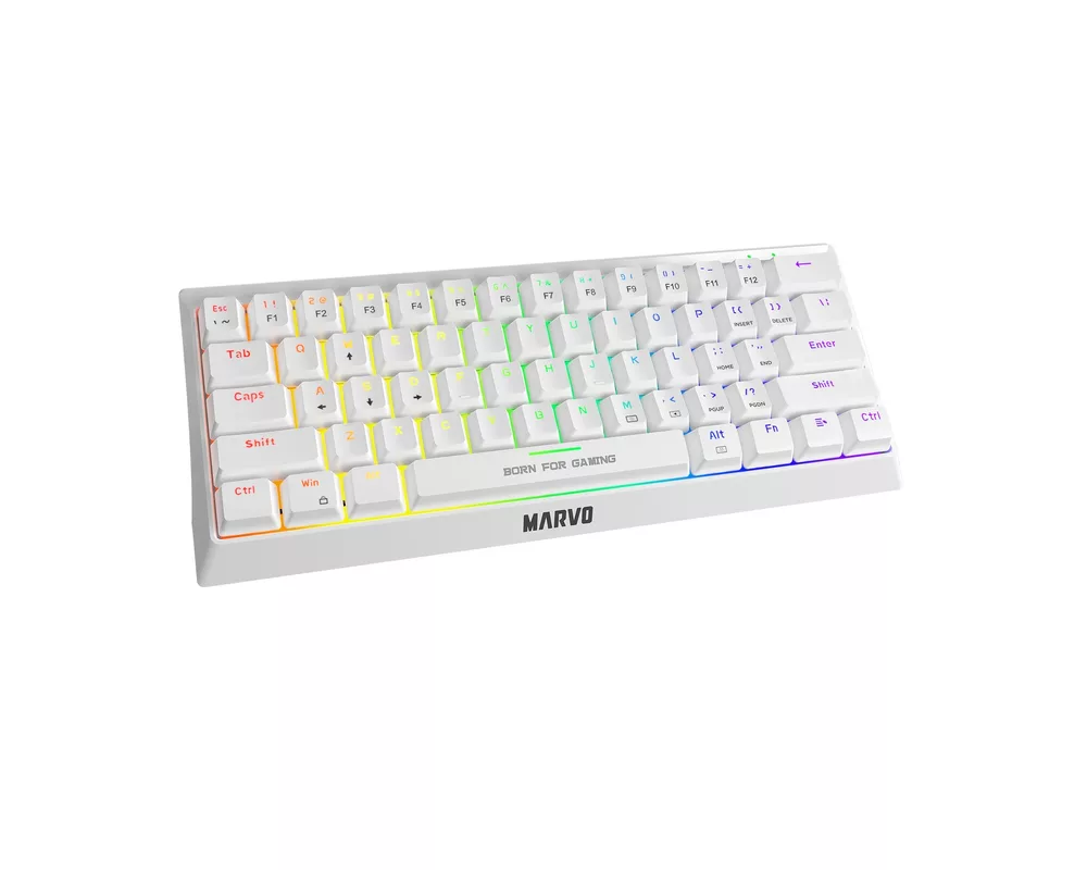 Клавиатура Marvo геймърска клавиатура Gaming Mechanical keyboard 61 keys TKL 6