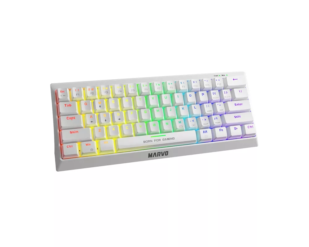 Клавиатура Marvo геймърска клавиатура Gaming Mechanical keyboard 61 keys TKL 4