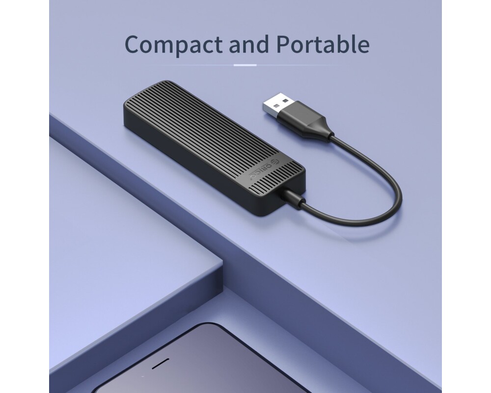 USB хъб Orico USB2.0 HUB 4 port Black - FL02-BK 12