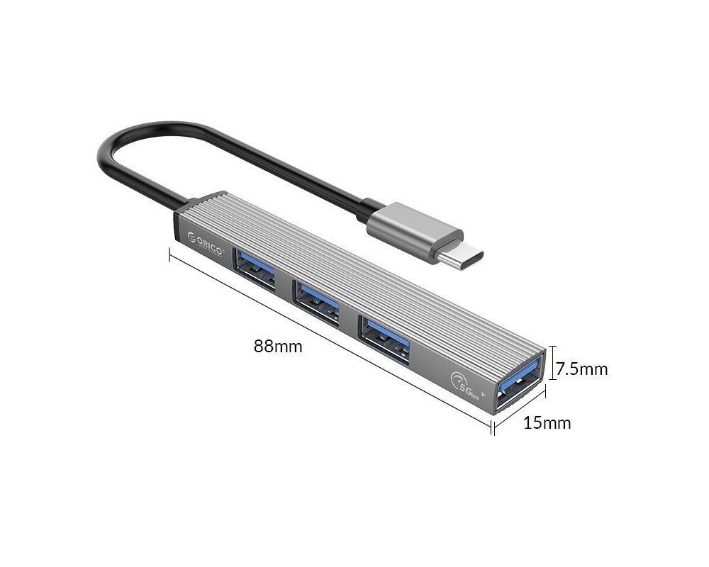 USB хъб Orico USB3.0/2.0 HUB 4 port - Type-C inp... 7