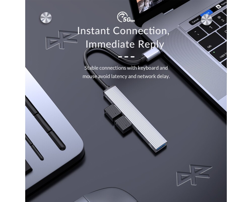 USB хъб Orico USB3.0/2.0 HUB 4 port - Type-C inp... 15