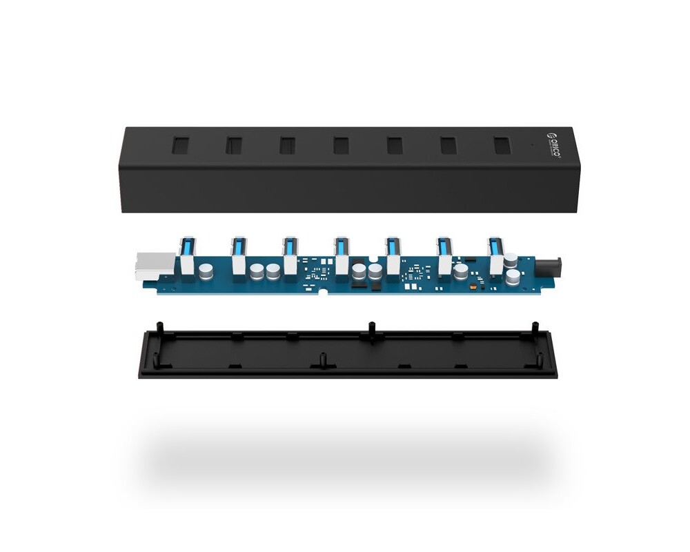 USB хъб Orico USB3.0 HUB 7 port Black - H7013-U3... 3