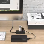USB хъб Orico USB3.0 HUB 4 port - USB/Micro USB input 5
