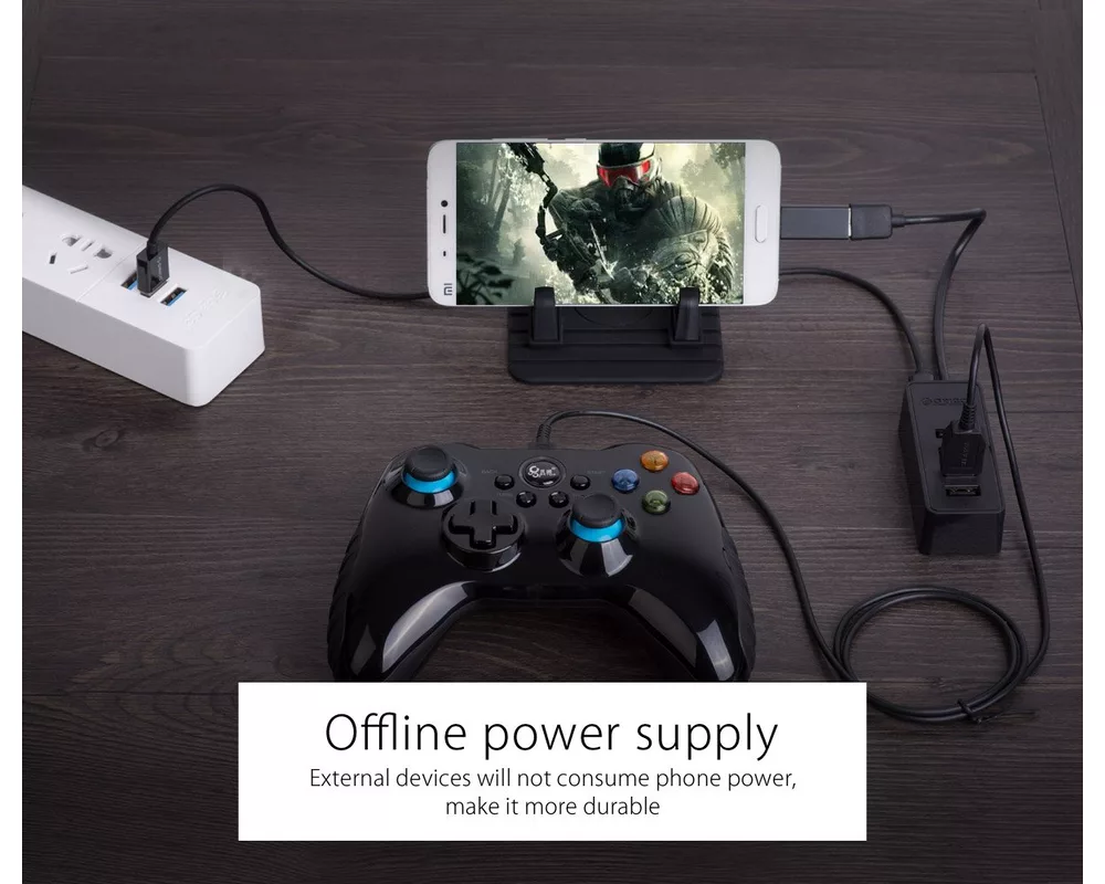 USB хъб Orico USB3.0 HUB 4 port - USB/Micro USB input 14