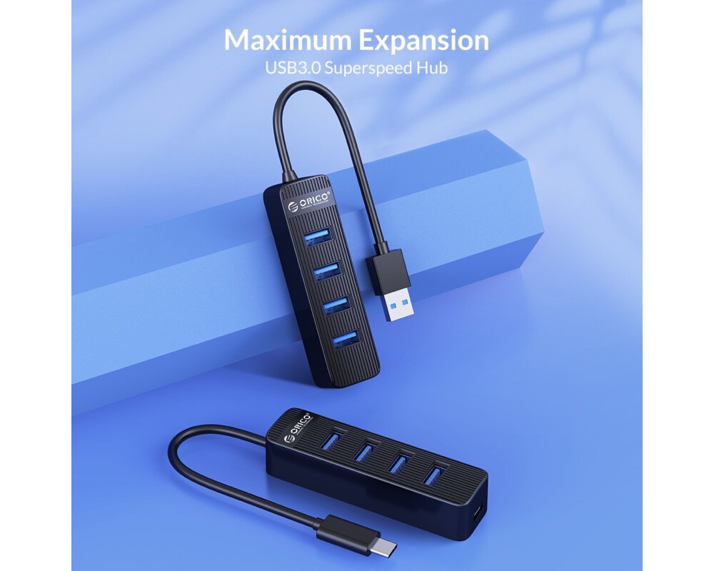 USB хъб Orico USB3.0 HUB 4 port - Type C input 5