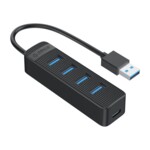 <span>USB хъб</span> Orico USB3.0 HUB 4 port - Type C input <span class='catalog-num-in-name'>TWU3-4A-10-BK-EP</span> - 