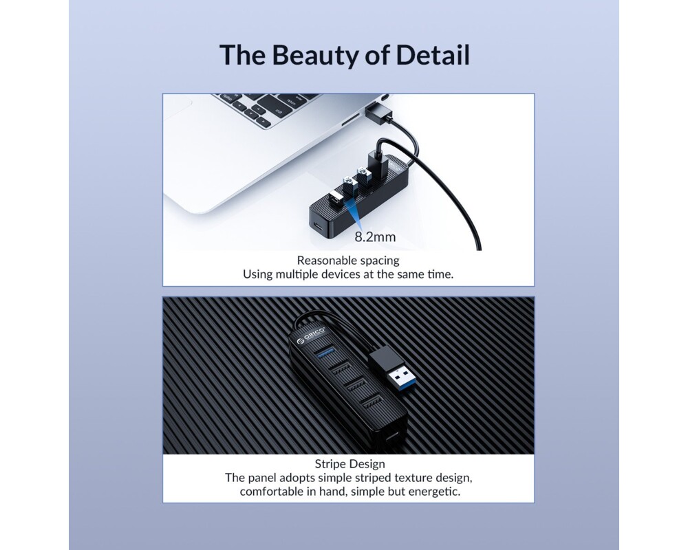 USB хъб Orico USB3.0/2.0 HUB 4 ports - TWU32-4A 13