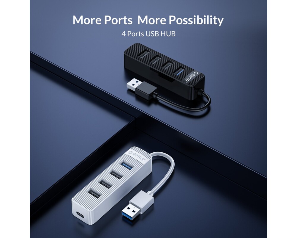 USB хъб Orico USB3.0/2.0 HUB 4 ports - TWU32-4A 5