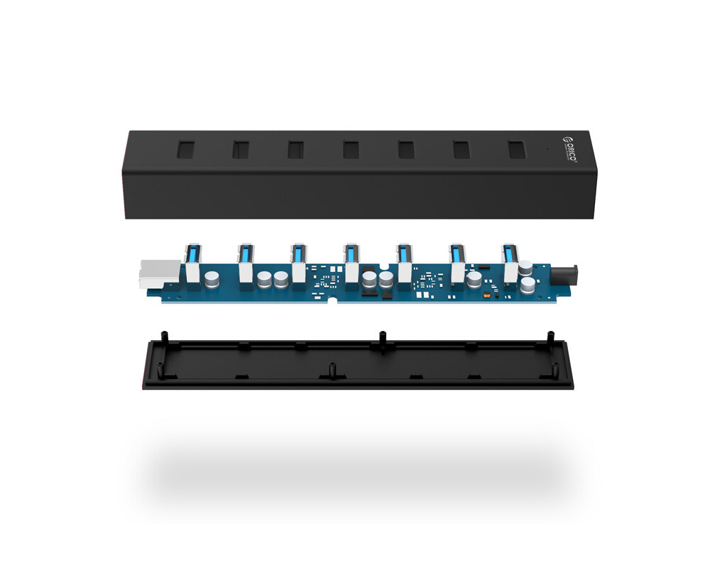 USB хъб Orico USB3.0 HUB 7 port Black - H7013-U3... 3