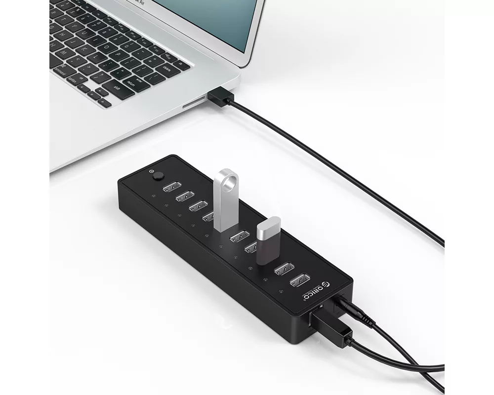 USB хъб Orico USB 10-port HUB with power adapter... 2