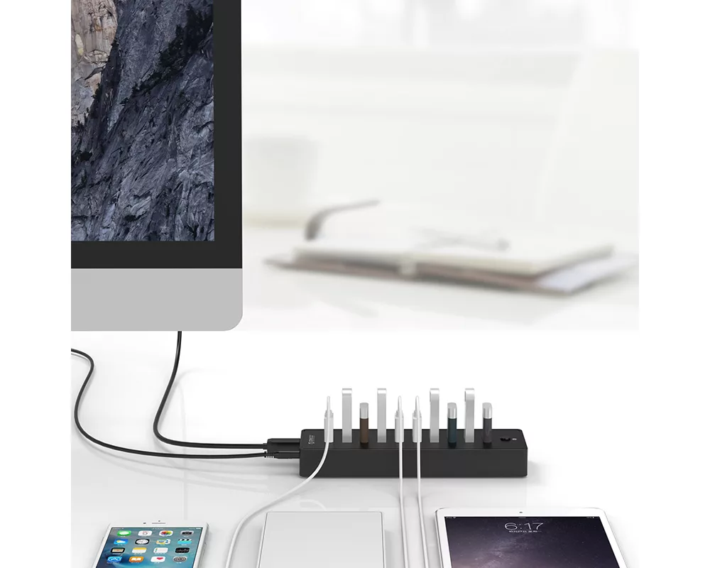 USB хъб Orico USB 10-port HUB with power adapter... 3