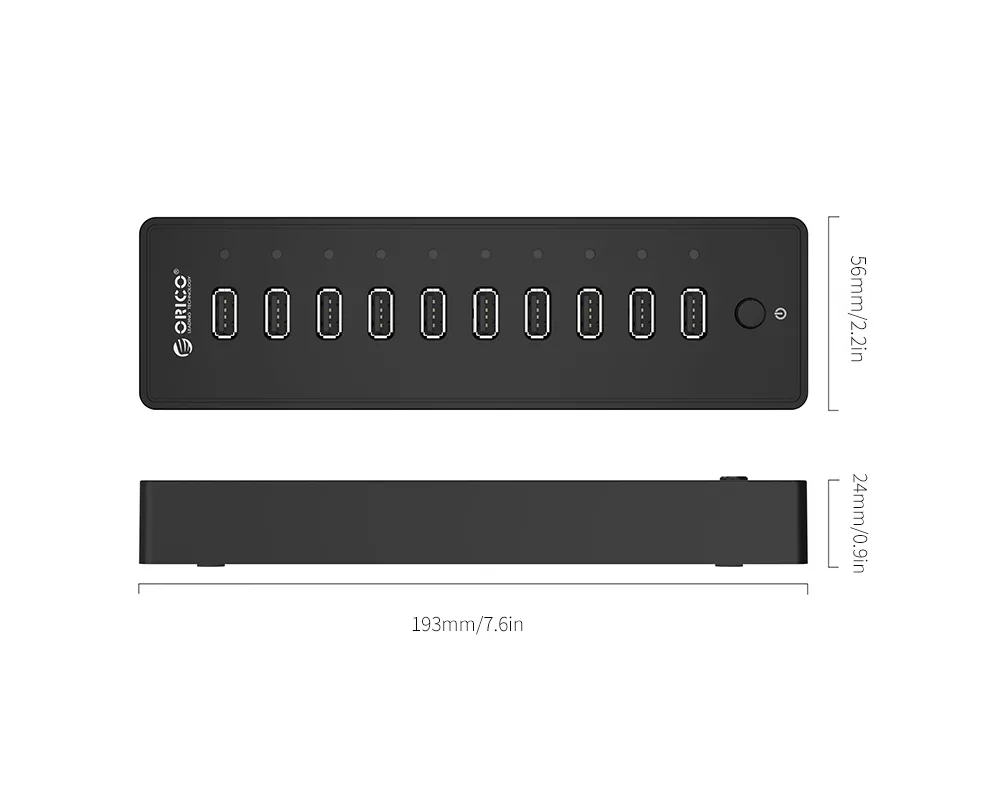 USB хъб Orico USB 10-port HUB with power adapter... 5