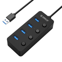  Orico хъб USB3.0 HUB 4 port black 391992 W9PH4-U3-V1-BK-PRO на топ цена - PIC.bg