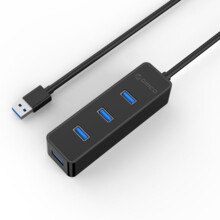  Orico USB3.0 HUB 4 port - W5PH4-U3 391993 W5PH4-U3-V1-BK на топ цена - PIC.bg