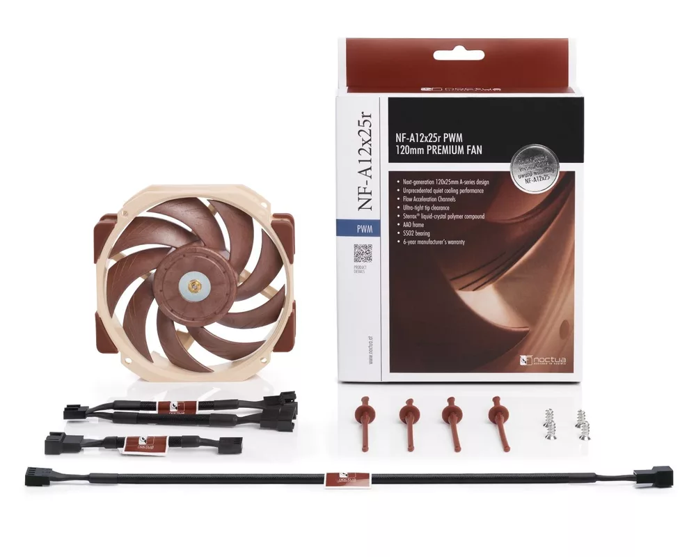 Вентилатор Noctua 120mm Round NF-A12x25r-PWM 5