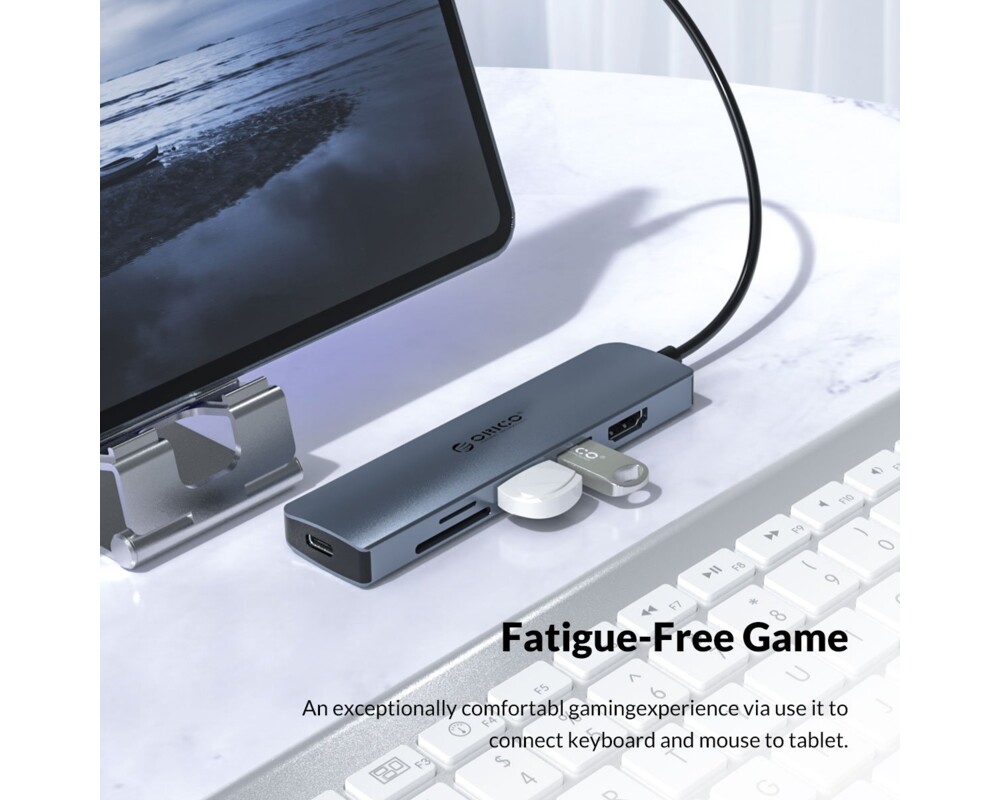 Докинг станция Orico Docking Station Type-C Power Distribution 3.0 100W - Card Reader 16