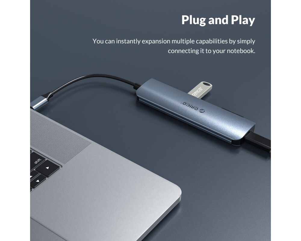 Докинг станция Orico Docking Station Type-C Power Distribution 3.0 100W - Card Reader 14